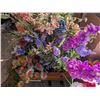 Image 4 : (4) Boxes of Artificial Flowers, Wreath etc.
