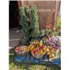 Image 1 : Large Lot of Artificial Plants and Flowers inc. Baskets, Vases, etc.
