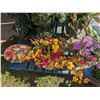 Image 2 : Large Lot of Artificial Plants and Flowers inc. Baskets, Vases, etc.