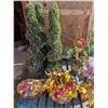 Image 5 : Large Lot of Artificial Plants and Flowers inc. Baskets, Vases, etc.