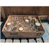 Image 1 : Box of (24) 1qt Glass Jars inc. Wide Mouth, Regular, Gem, etc.