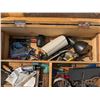 Image 3 : Wooden carpenter tool chest, with tools