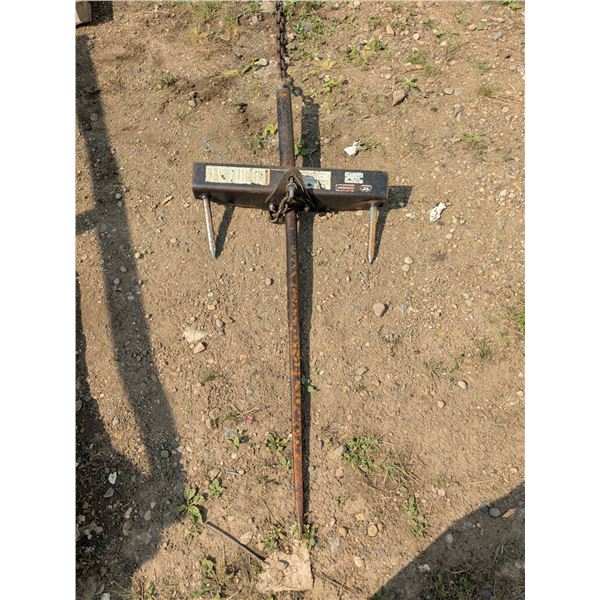 Balefork attachment for tractor bucket