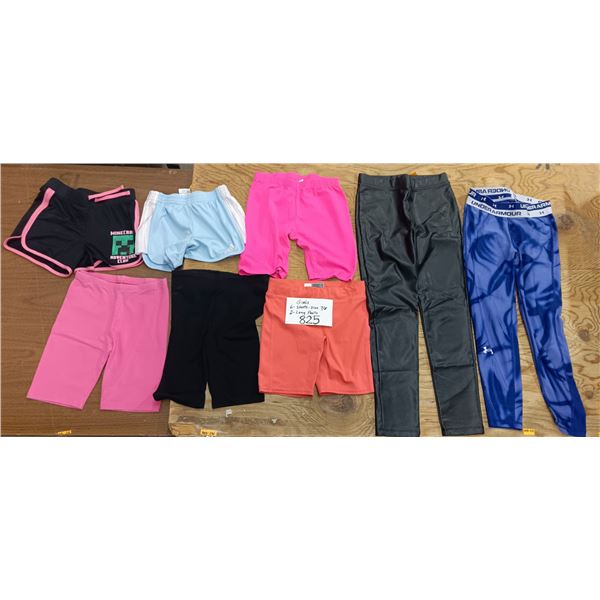 Girls 6 short size 7-8 and 2 long pants