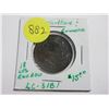 Image 1 : Lower Canada. Bouquet Sous. Reverse with 18 Cherry Leaves; Obverse with 5 Shamrocks. LC-31B1. VG8.