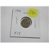 Image 1 : 1919 Silver 5 Cents. F15.