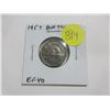 Image 1 : 1957 Bug Tail Nickel 5 Cents. There is a small Die Chip on the end of the beaver’s tail tha