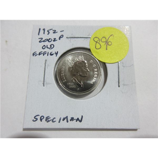 1952 – 2002P Old Effigy Nickel 5 Cents. Specimen-66.