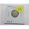 Image 1 : 1910 Canadian Silver 10 Cents. The last issue of King Edward VII. VG8.