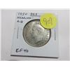 Image 1 : 1950 Design Silver 50 Cents with Hearing Aid in the King’s Ear from a Die Clash. EF40. Scar