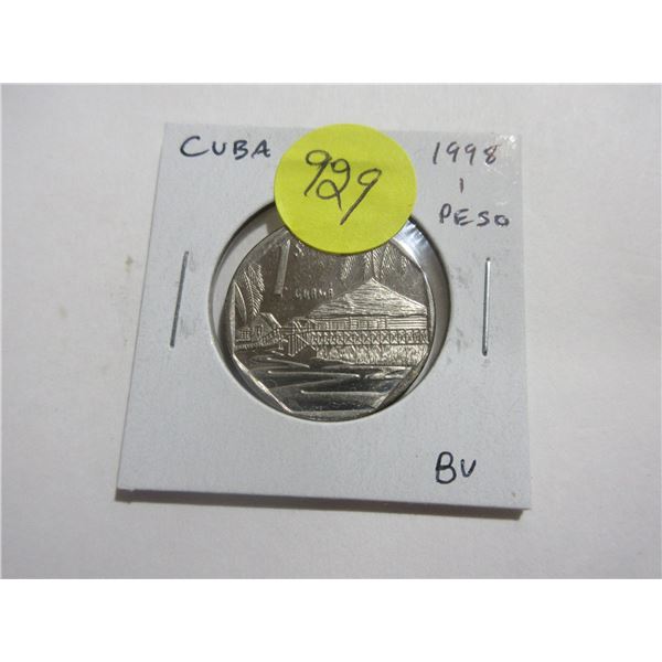 Cuba. 1998 1 Peso. BU.