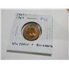 Image 1 : 1867 – 1967 Centennial of Canada medal depicting Queens Victoria and Elizabeth. Unc.