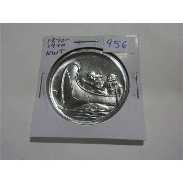 1870 – 1970 North West Territories Centennial Medal. Uncirculated.