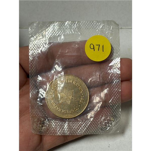 1867 – 1967 100th Anniversary of Canadian Confederation medal. Housed in its original plast
