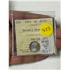 Image 1 : 1893 Silver 5 Cents. ICCS certified and graded AU50. Harshly Cleaned. The coin has an 8/8 that was m