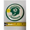 Image 1 : Vintage Saskatchewan Roughriders button. 3 ½ Inches.