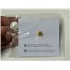 Image 2 : Canada Remembers Pin. Gold Maple Leaf and Red Poppies. Housed in its unopened original plastic packa