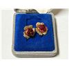 Image 2 : Set of vintage rose earrings. For pierced ears.