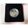 Image 2 : 2016 Venetian Glass Angel $20. 99.99% pure Silver. Proof with Murano Glass. Housed in its original b