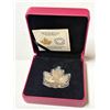 Image 1 : 2016 Maple Leaf Silhouette $10. 99.99% pure Silver. Maple Leaf with 2 Swans. Housed in its original 