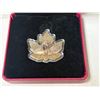 Image 2 : 2016 Maple Leaf Silhouette $10. 99.99% pure Silver. Maple Leaf with 2 Swans. Housed in its original 