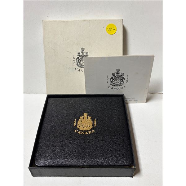 Empty 1867 – 1967 Case and Box for $20 gold Specimen set.