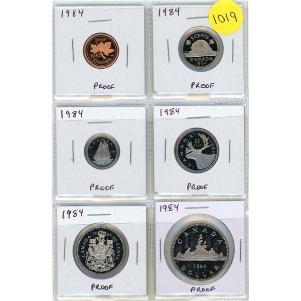 Partial 1984 Proof set. Missing the Silver Dollar.