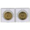 Image 2 : Complete set of 2 1905 – 1965 Saskatchewan Diamond Jubilee medals. Includes No Tail on Hors