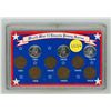 Image 1 : World War II Lincoln Penny Series. 9 different from 1943 to 1945S. Housed in a hard plastic case.