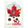 Image 1 : 2018 The 49th Parallel Set. Includes large Red Colourized 25 Cents only available in this set. House