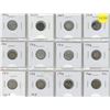 Image 1 : Set of 12 Canadian Silver 5 Cents 1902 – 1920. Coins grade up to F12.
