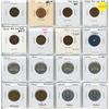 Image 1 : Set of 16 Canadian World War II Cents and Nickels. Includes both Tombacs and Steel 5 Cents, plus a M