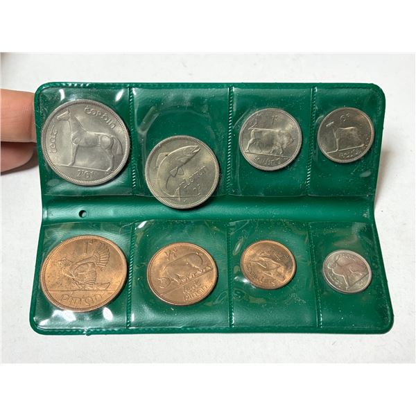 1966 Ireland Set. 8 coins, all uncirculated.
