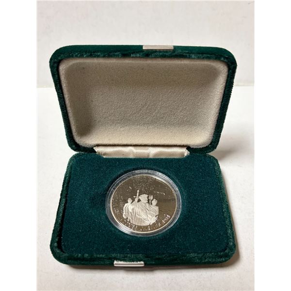 1984 Cartier Nickel Dollar. Proof with Ultra Heavy Cameo. Housed in its original RCM case and box.