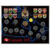 Image 1 : 1867 – 1992 Canada 125 Set. 12 different 25 Cents, one for each province and territory plus