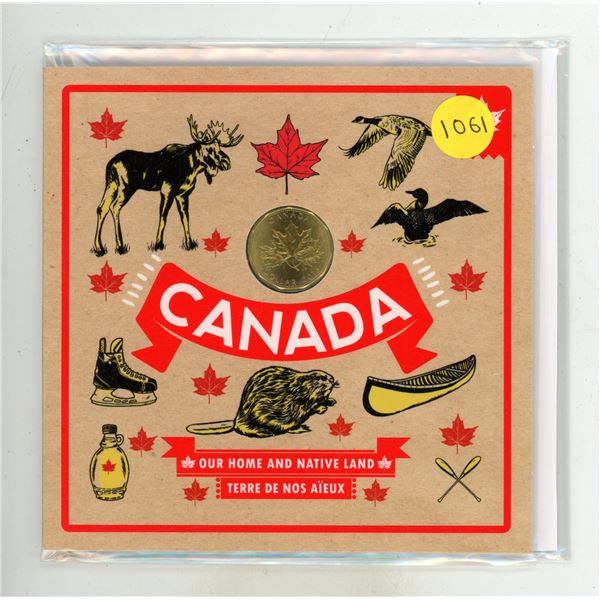2016 Our Home and Native Land Set. 5-coin set with Maple Leaf Loonie only available in this set.