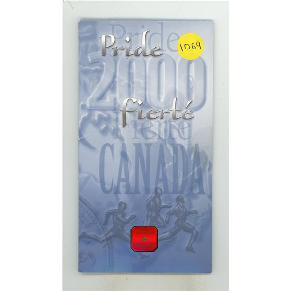 2000 Colourized Pride 25 Cents. Canada’s first Colourized coin. Housed in its original unop