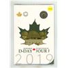 Image 1 : 2019 Remember D-Day Dedication Set. 6-coin set including a Colourized Toonie. Housed in its original