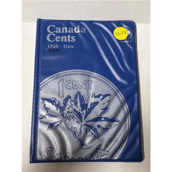 Near complete Canadian Small Cents collection 1920 – 2006. Missing only 1922 - 1926. Housed