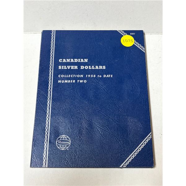 Empty Canadian Silver Dollar blue Whitman folder. New.