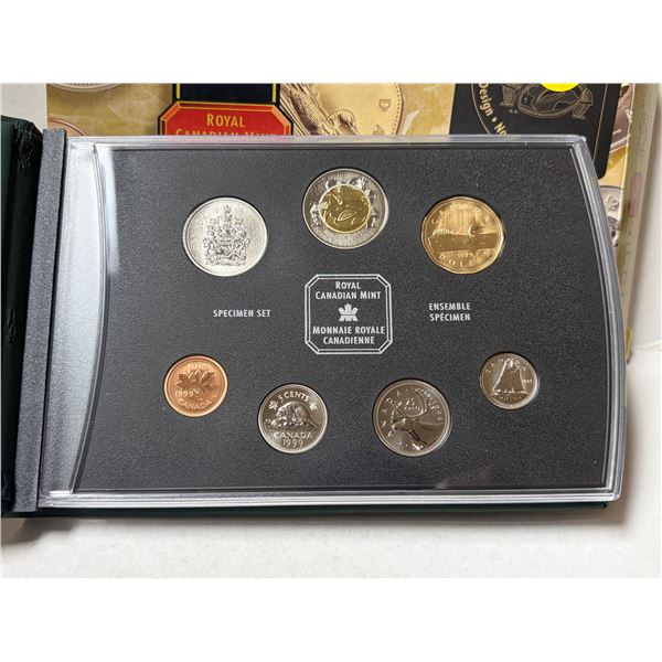 1999 Specimen Set. 7-coin set. 7-coin set with Nunavut $2 Toonie. Housed in its original RCM case an