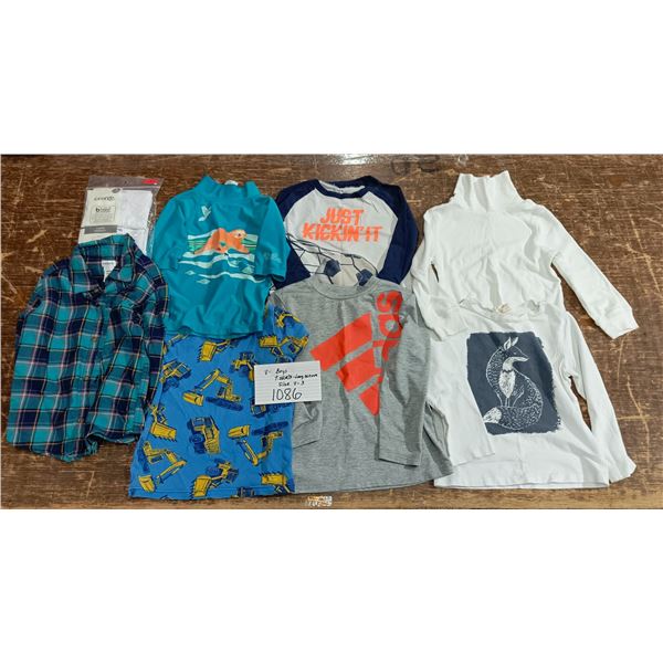 8 Boys Tshirt and Long sleeve size 4-5