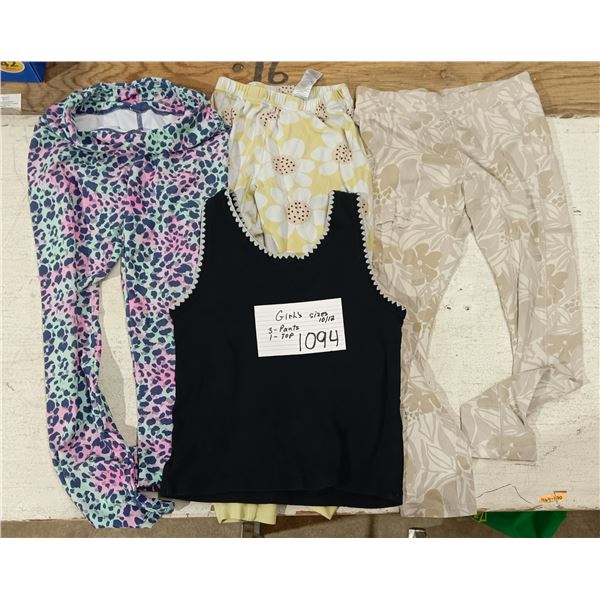 3 Pants and 1 tops size 10/12