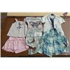 Image 1 : 2 shirt, 1 short and Pajama set all size 6