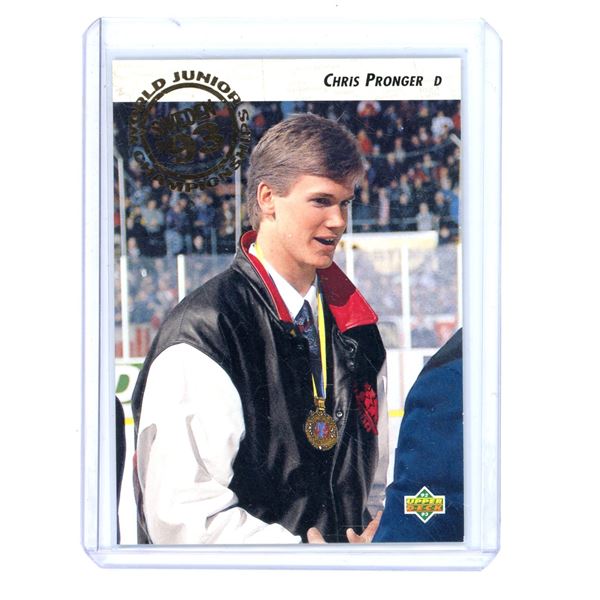 1992-93 UD CHRIS PRONGER World Junior Team Canada (Rookie) Card #591