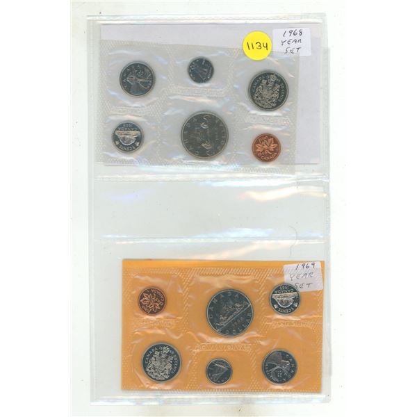 1968 & 1969 Canada Coin Sets