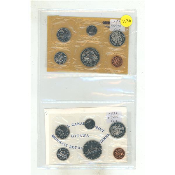 1970 & 1972 Canada Coin Sets