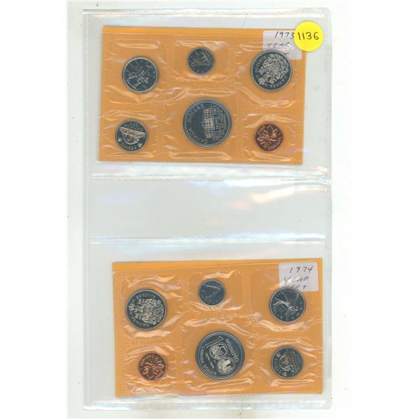 1973 & 1974 Canada Coin Sets