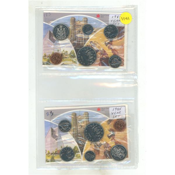 1983 & 1984 Canada Coin Sets