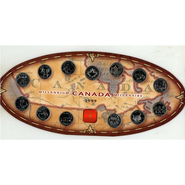 1999 Canada Millennium Quarter Set